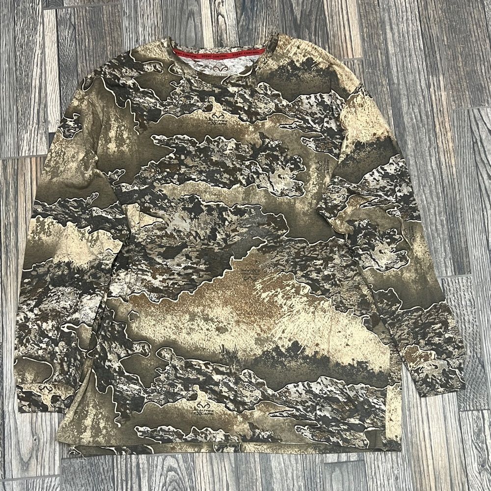 🔥🔥 REALTREE EXCAPE‎ HUNTING CAMO Long Sleeve T-Shirt Men Size 3XL - PERFECT